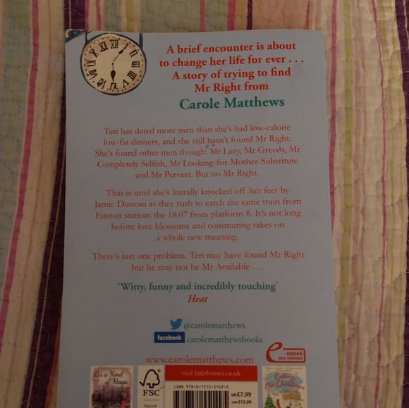 Let's Meet on Platform 8 by Carole Matthews Paperback Book - Picture 3 of 6